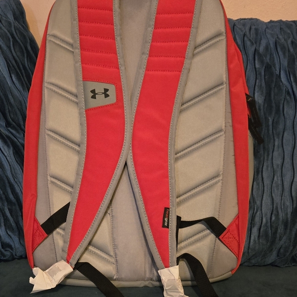 Under Armour Bold Red and Gray Backpack - Picture 4 of 4